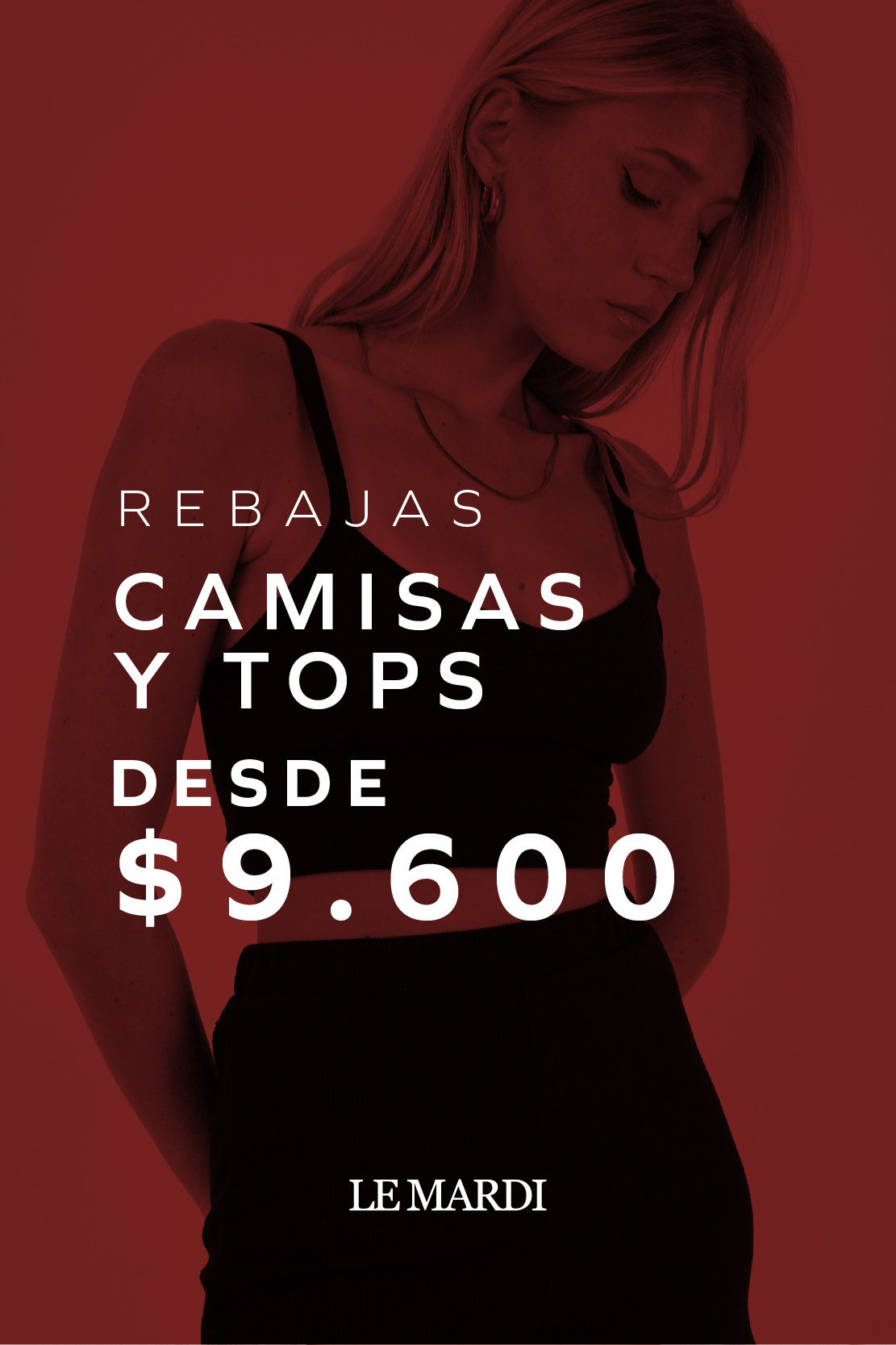 Tops y Camisas desde 9.600 pesos