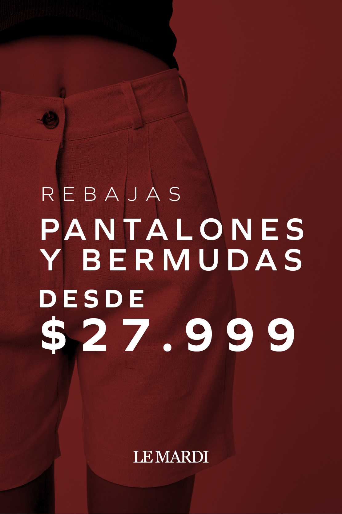 Pantalones y Bermudas desde 27.999 pesos