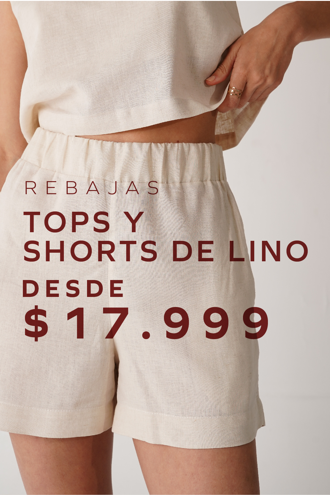 Tops y Shorts de Lino desde 17.999 pesos